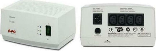 APC LE1200I Compact Σταθεροποιητής Τάσης 1200VA με 4 Πρίζες Ρεύματος