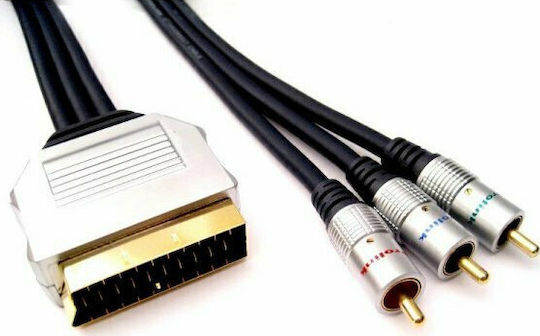 Prolink Cable Scart male - 3x RCA male 1.5m (TCV7422-0150)