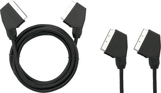 Valueline Cable Scart male - Scart male 1.5m Black SCART 03LC-1.5 SCART 03LC/1.5