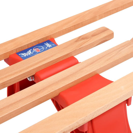 vidaXL Sanie 92493 Pliant din lemn cu spătar 110cm