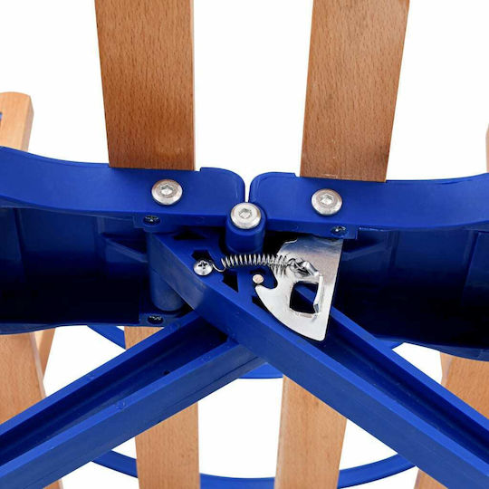 vidaXL 91458 Wooden Folding with Backrest 110cm