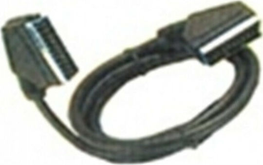 Tele Cable Scart male - Scart male 3m Black CR-303