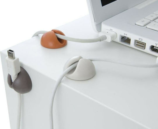 Bluelounge CableDrop Clips Οργάνωσης Καλωδίων 6τμχ Λευκό