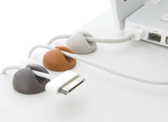 Bluelounge CableDrop Clips Οργάνωσης Καλωδίων 6τμχ Λευκό