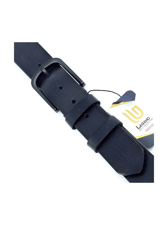 L-101-A Wide Men's Belt Leather Black L-101-A BLACK