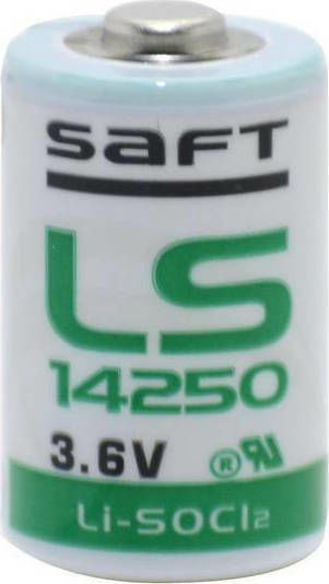 Saft LS 14250 Литиева Батерия 1/2 AA 3.6V Индустриална Li-SOCl2 (Не за Зареждане) 1бр