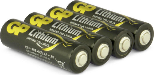 GP Batteries Μπαταρίες Λιθίου AA 1.5V Μιας Χρήσης (High Performance) 4τμχ