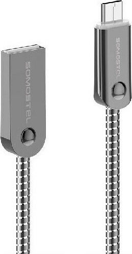 Somostel Geflochten USB 3.0 auf Micro-USB-Kabel Silber 1m (SMS-BJ01) 1Stück