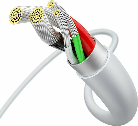 Baseus Superior Series 1m Regular USB 2.0 to micro USB Cable White (CAMYS-02)