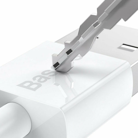 Baseus Superior Series 1m Regular USB 2.0 to micro USB Cable White (CAMYS-02)