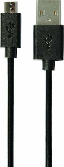 LogiLink Regular USB 2.0 to micro USB Cable Μαύρο 1m