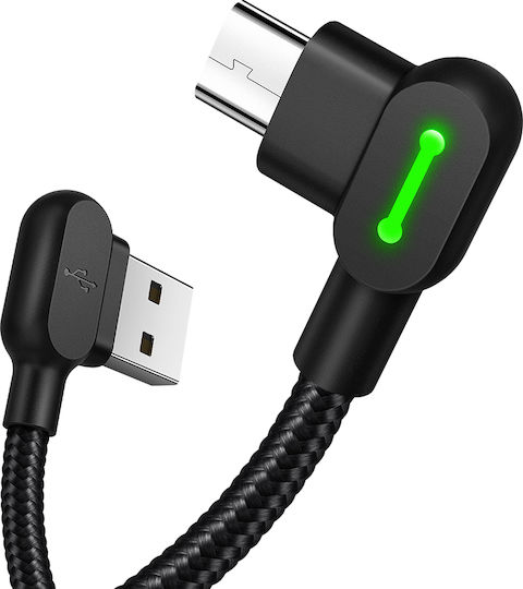 Mcdodo 1.2m Angle (90°) / Braided USB 2.0 to micro USB Cable (CA-5771)