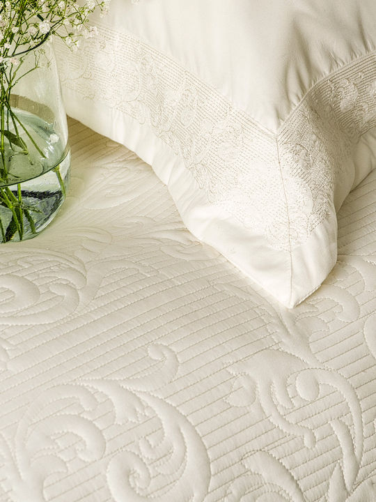 Rythmos Krispa Bridal Blanket Set Queen with 2 Pillowcases 112-126-729I 235x250 cm