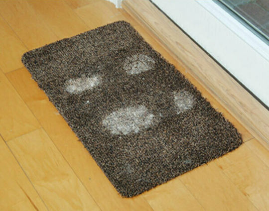 Fußmatte Teppich mit rutschfester Unterlage Clean Step Mat Beige 46x71cm
