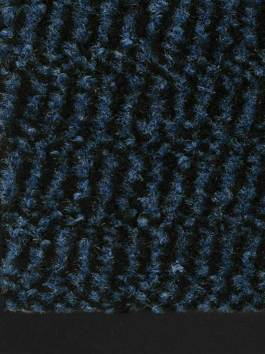 vidaXL Entrance Mat Straw with Anti-slip Backing Blue 80x120cm