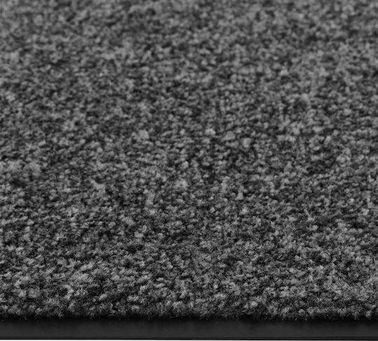 vidaXL Fußmatte Teppich mit rutschfester Unterlage Charcoal 40x60cm
