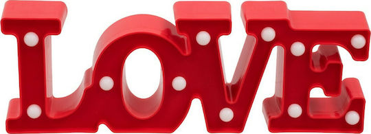 GloboStar Decorative Lamp Love Red