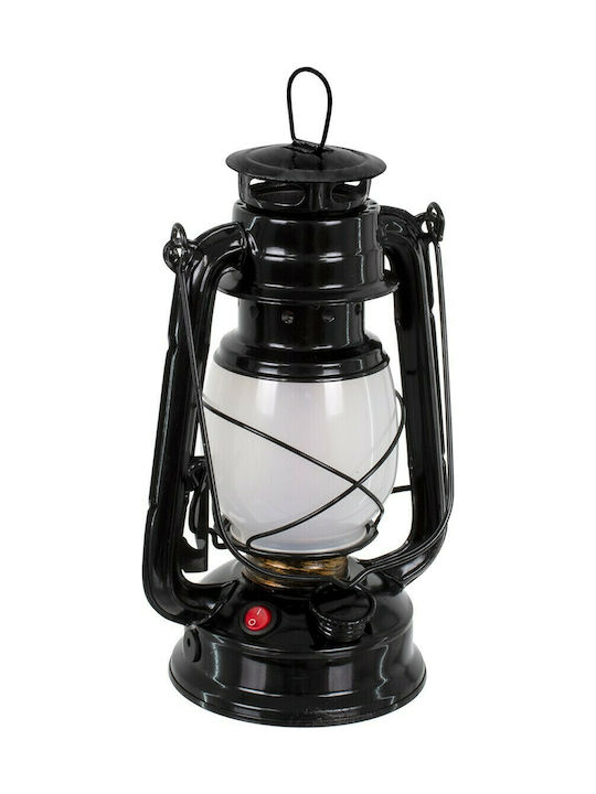 GloboStar Flame Effect Decorative Lamp Lattern LED Battery Black