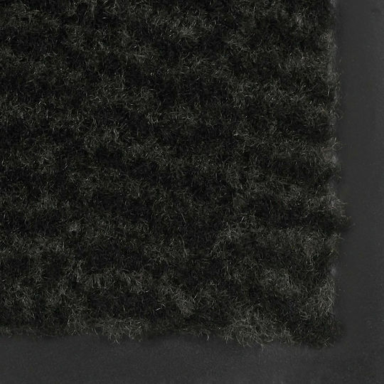 vidaXL Fußmatte Sisal mit rutschfester Unterlage Black 40x60cm