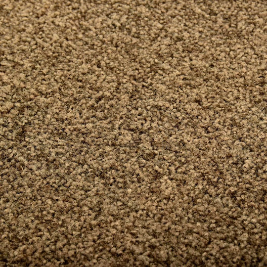 vidaXL Fußmatte Teppich mit rutschfester Unterlage Coffee 90x120cm