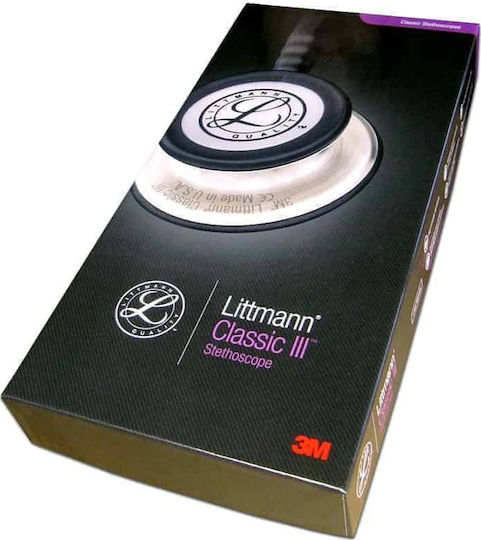 3M Littmann Classic III Στηθοσκόπιο Non Chill με Διπλό Κώδωνα Μαύρο