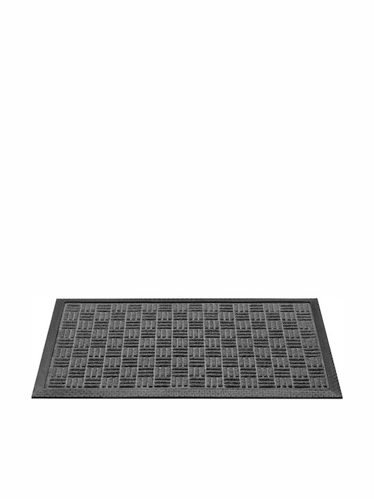 Sdim Carpet with Non-Slip Underside Doormat Supreme 007 Anthracite 45x75cm 12mm Thickness