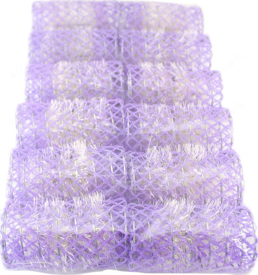 Lotus Rollers Wire Mesh Roller 35mm in Purple Color 12pcs