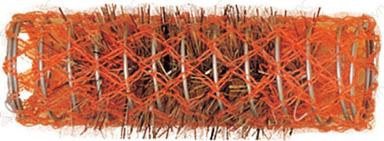 Lotus Wire Mesh Hair Rollers 20mm In Orange Colour 12 Pieces
