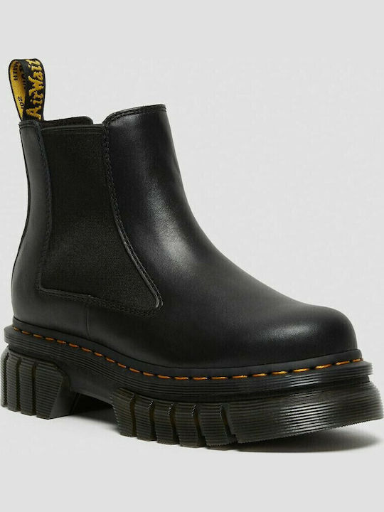 Audrick Leather Women's Chelsea Boots with Medium Heel Black