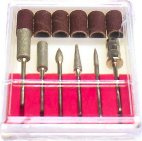 Eurostil Inox Nail Drill Bit Set Safety 6 Pieces