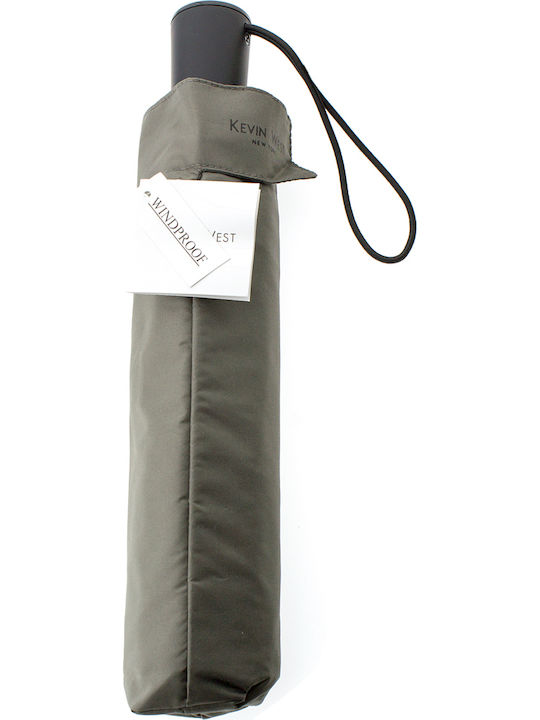Kevin West Automatic Umbrella Compact Gray