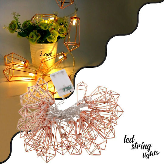 40 LED Lights 5m Warm White Battery Operated String