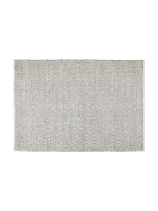 Lifa-Living Rug Rectangular Wool Black / White