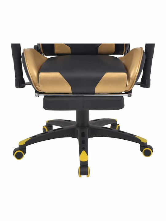 vidaXL Xtreme Racing Artificial Leather Gaming Chair with Adjustable Arms and Footrest Yellow