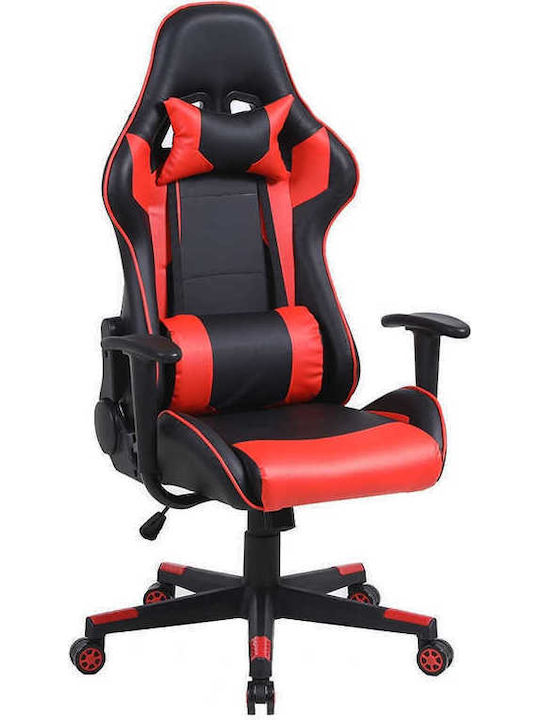 Zita Plus A6250 Καρέκλα Gaming Δερματίνης Μαύρο/Κόκκινο