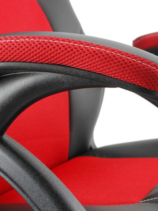 White Shark Kings Throne Scaun Gaming Din piele ecologică Roșie