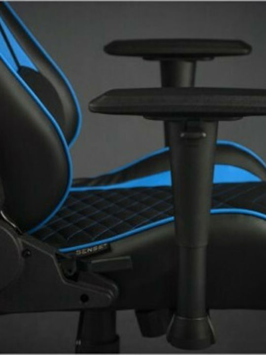 SENSE7 Spellcaster Καρέκλα Gaming Δερματίνης με Ρυθμιζόμενα Μπράτσα Μαύρο/Μπλε
