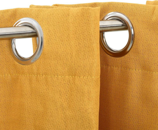 vidaXL vidaXL Vorhänge mit Grommets Gelbe 2 Stück 140x245cm