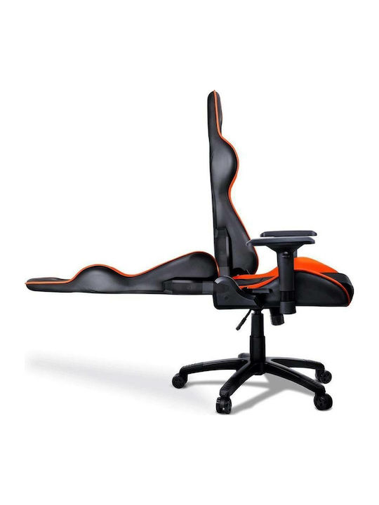 Armor Scaun Gaming Din piele ecologică cu Brațe Reglabile Portocaliu