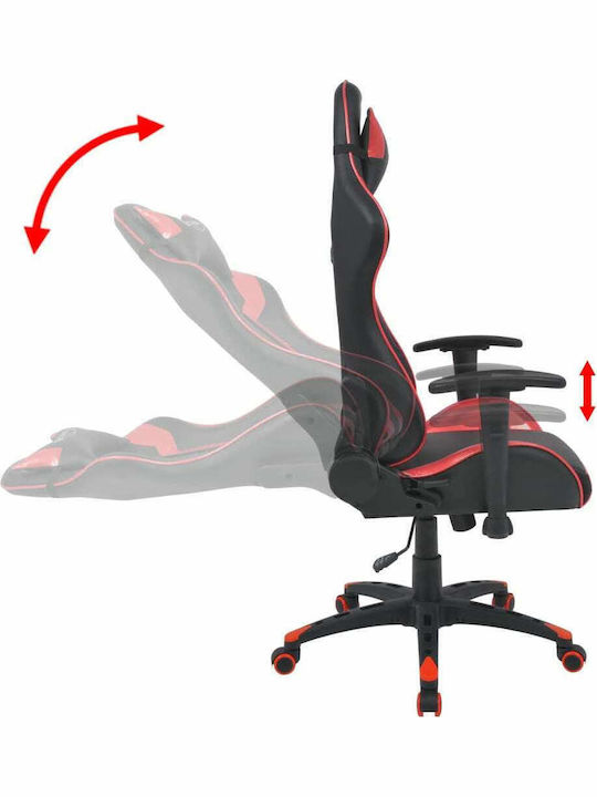 vidaXL Xtreme Racing Scaun Gaming Din piele ecologică cu Brațe Reglabile Roșie