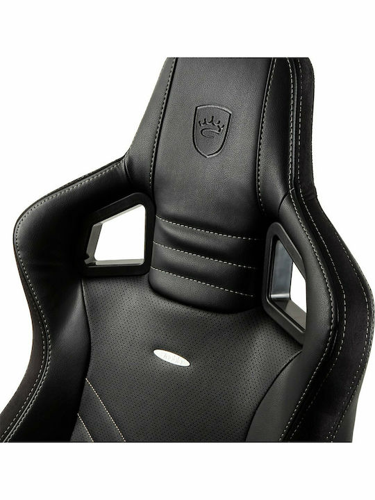 Noblechairs Epic Καρέκλα Gaming Δερματίνης με Ρυθμιζόμενα Μπράτσα Μαύρο/Χρυσό