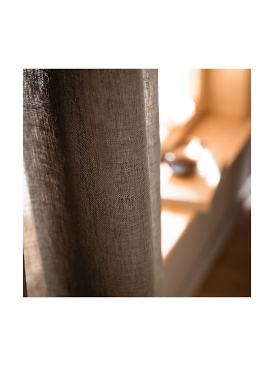 Gofis Home Grommet Curtain Combe 07 Khaki 502 140x280cm