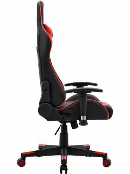 Fylliana Sar1 Καρέκλα Gaming Δερματίνης με Ρυθμιζόμενα Μπράτσα Μαύρο/Κόκκινο
