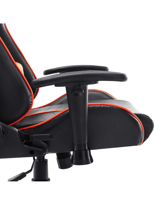 vidaXL 20508 Καρέκλα Gaming Δερματίνης με Ρυθμιζόμενα Μπράτσα Πορτοκαλί
