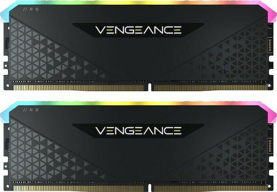 Corsair Vengeance RGB RS 64GB DDR4 RAM cu 2 module (2x32GB) și