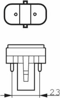 VK Lighting PLS9W/08/2P Λάμπα Φθορίου για Ντουί G23 9W