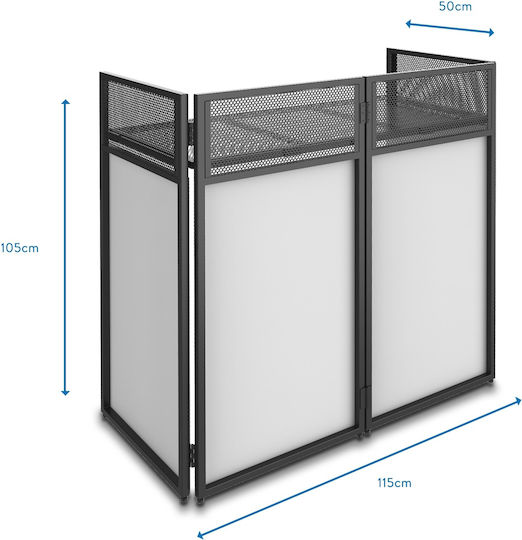 Vonyx DB4 Pro DJ Booth Μαύρο