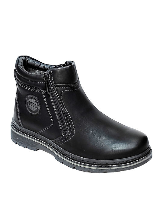 JUNGEN SPORTSTIEFEL T03-1 SCHWARZ MIT FELL (36-41)