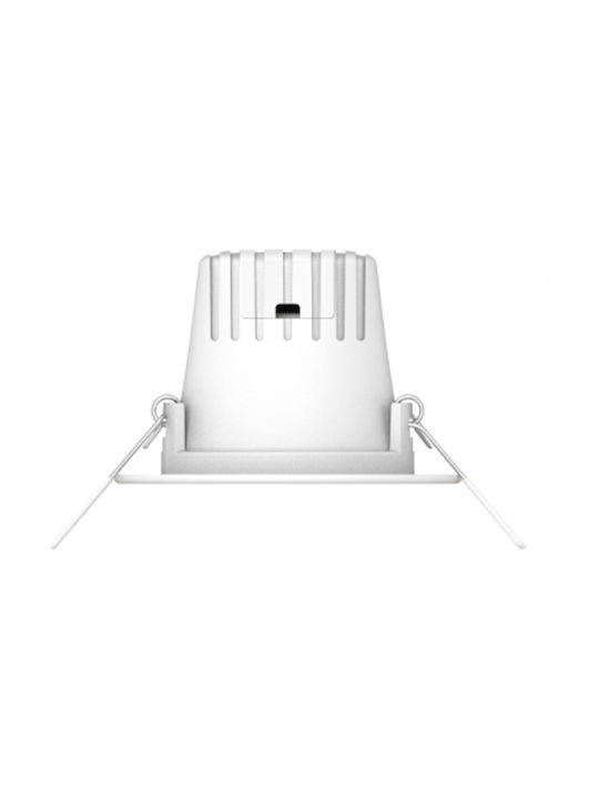 Elvhx Rund Metallisch Einbau Spot mit integriertem LED und Kaltweißes Licht Weiß 1Stück