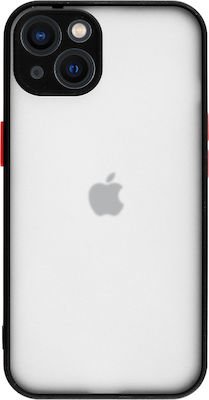 Lime Hardshell Camera Guard Plastic / Silicone Back Cover Durable Black / Red (iPhone 13)